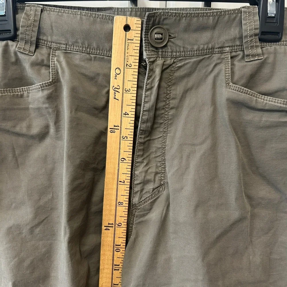The North Face Mens Hiking Shorts Olive Green Stretch Waist L Large T325/T725